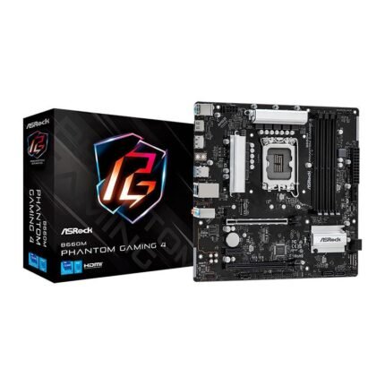 Placa Mae ASRock B660M Phantom Gaming 4, DDR4, Socket LGA1700, M-ATX, Chipset Intel B660, B660M-PHANTOM-GAMING