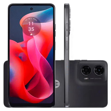 Smartphone Motorola Moto G24 6.6" Octa Core 128GB 4GB Câmera Dupla - Grafite - Quadriband